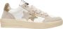 2Star Nieuwe Ster Leren Sneakers Wit Beige - Thumbnail 1