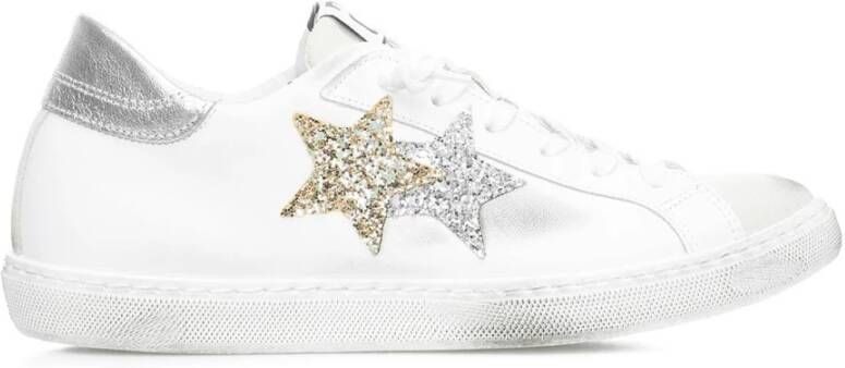 2Star Lage Sneakers in Wit-IJs-Goud-Zilver White Dames