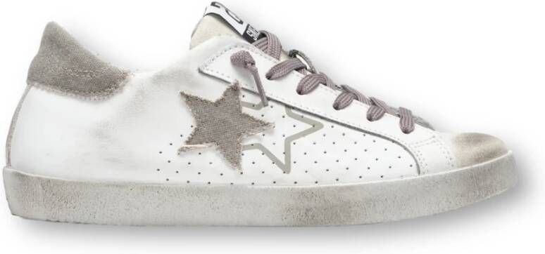 2Star Wit Grijs One Star Sneakers White Heren