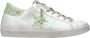 2Star Witte Glitter Lage Top Sneakers Vrouwen - Thumbnail 3