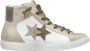 2Star Witte Hoge Top Leren Sneakers - Thumbnail 1