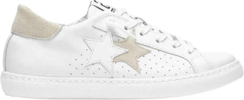 2Star Witte Leren Casual Sneaker Vrouwen