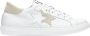 2Star Witte Leren Casual Sneaker Vrouwen - Thumbnail 1