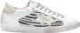 2Star Witte Leren Zebra Sneaker IJs Zilver - Thumbnail 3