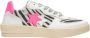 2Star Witte leren Padel Sneaker met Zebra Details - Thumbnail 1