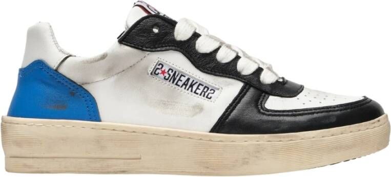 2Star Witte Leren Padel Sneakers IJsdetails