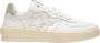 2Star Witte Leren Padel Sneakers met Lichtgroene Details - Thumbnail 1