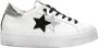 2Star Witte Leren Platform Sneakers voor Vrouwen - Thumbnail 1