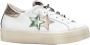 2Star Witte leren platformsneakers voor dames - Thumbnail 1