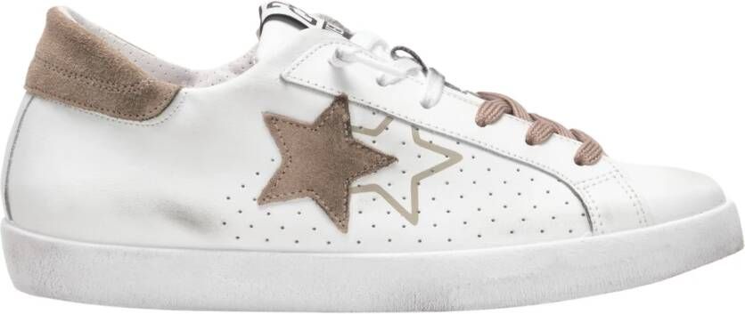 2Star Witte Leren Prime Star Sneakers