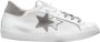 2Star Witte Leren Prime Star Sneakers Grijze Suède Details - Thumbnail 1