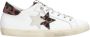 2Star Witte leren sneaker met roze luipaardprint details - Thumbnail 1
