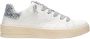 2Star Witte leren sneaker met zilveren glitterdetail - Thumbnail 1