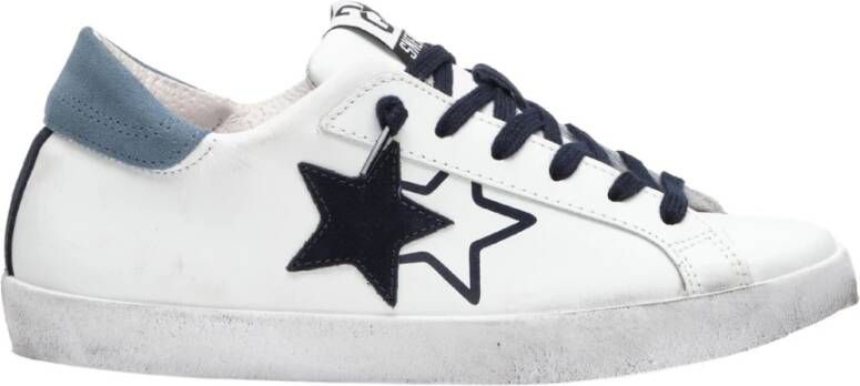2Star Witte Leren Sneakers Elegant Comfort