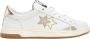 2Star Witte Leren Sneakers met Gouden Details - Thumbnail 1