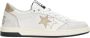 2Star Witte leren sneakers met gouden glitterdetails - Thumbnail 1