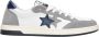 2Star Witte leren sneakers met grijze en blauwe details - Thumbnail 1