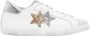 2Star Witte Leren Sneakers met IJs- en Goudglitterdetails - Thumbnail 1