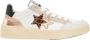 2Star Witte leren sneakers met koper- en luipaarddetails - Thumbnail 1