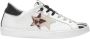 2Star Witte leren sneakers met zebra- luipaard- en zwarte details - Thumbnail 1