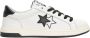 2Star Witte Leren Sneakers met Zwarte Details - Thumbnail 1