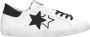2Star Witte leren sneakers met zwarte suède details - Thumbnail 1