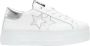 2Star Witte Leren Ster Sneaker met Zilveren Details - Thumbnail 1