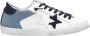 2Star Witte Leren Ster Sneakers Mannen - Thumbnail 1