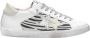 2Star Witte Leren Zebra Sneaker IJs Zilver - Thumbnail 1