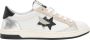 2Star Zebra Details Leren Sneakers Zwart Zilver - Thumbnail 1