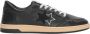 2Star Zwarte leren sneaker met wit detail - Thumbnail 1