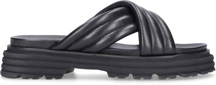 305 Sobe Platte sandalen Zwart Dames