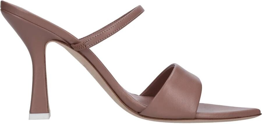 3Juin Roze Puntige Sandalen Asymmetrische Hak Pink Dames