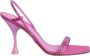 3Juin Fuxia Eloise sandals by ; made of satin they feature rhinestone details that give an elegant and innovative touch Roze Dames - Thumbnail 2