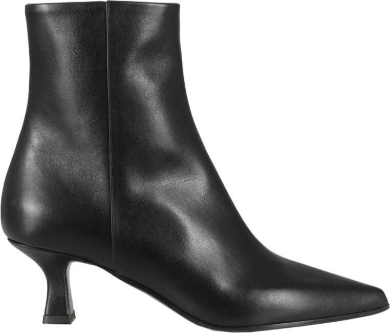 3Juin Boots Black Leather Boots in zwart