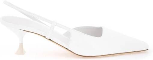 3Juin Lakleren slingback décolleté hakken White Dames