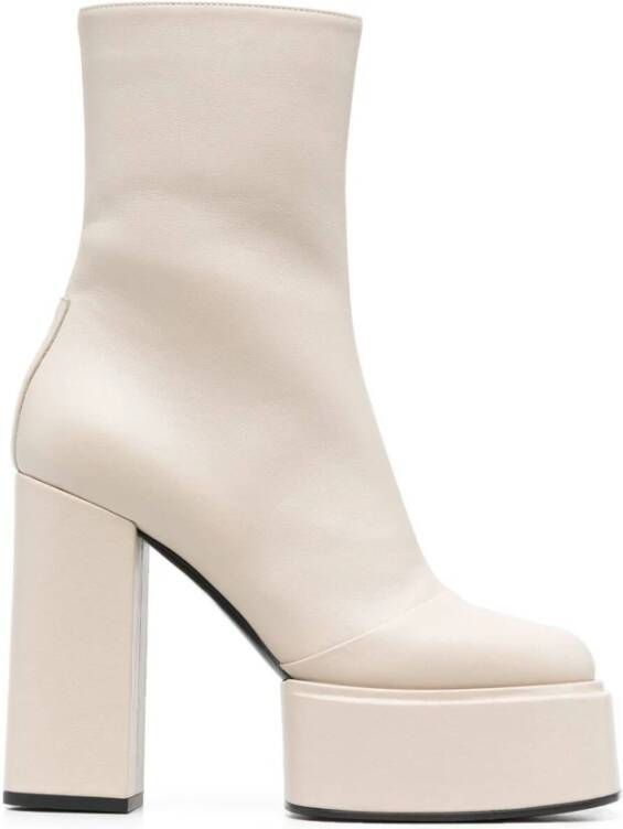 3Juin Lara Booties in Melkleer White Dames