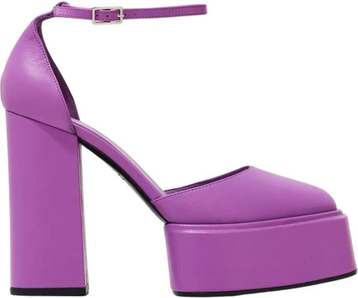 3Juin Paarse Plateauhakken Elegante Schoenen