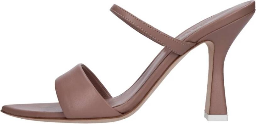 3Juin Roze Puntige Sandalen Asymmetrische Hak Pink Dames