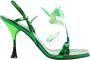 3Juin Smaragd Vegas Hoge Hak Sandalen Green Dames - Thumbnail 5