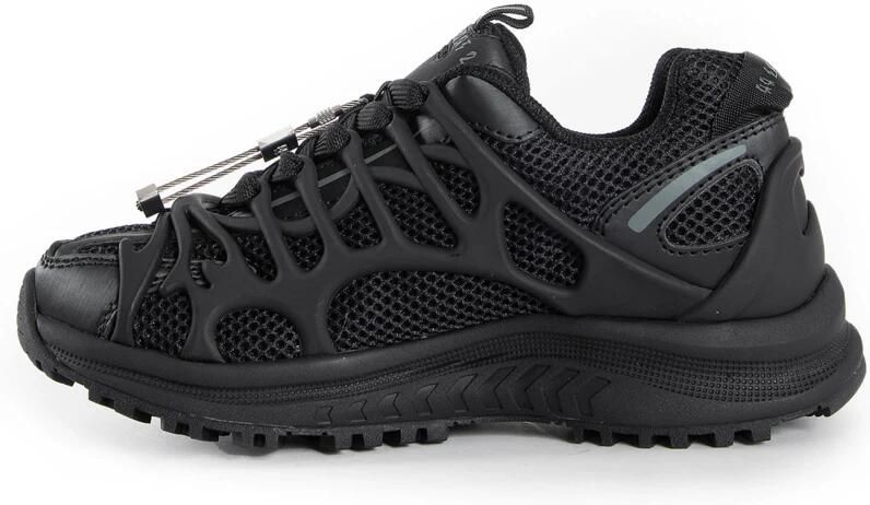 44 Label Group Zwarte Mesh Rubber Sneakers met Logo - Foto 2