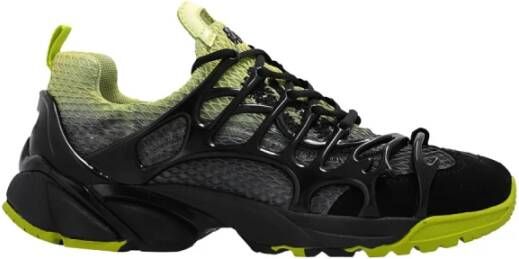 44 Label Group Lage Tech Nylon Sneakers Zwart Heren