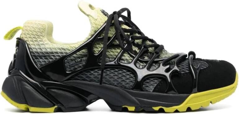 44 Label Group Lage Tech Nylon Sneakers Zwart Heren