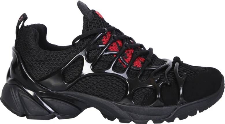 44 Label Group Zwarte Sneakers met Rode Accents - Foto 2
