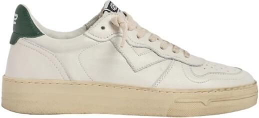 4B12 Witte Leren Sneakers voor Mannen