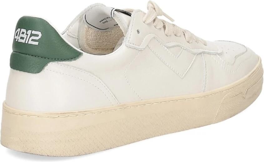 4B12 Witte Leren Sneakers voor Mannen - Foto 2