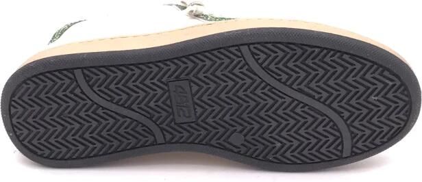 4B12 dames sneaker Play new wit en glitter groen - Foto 3