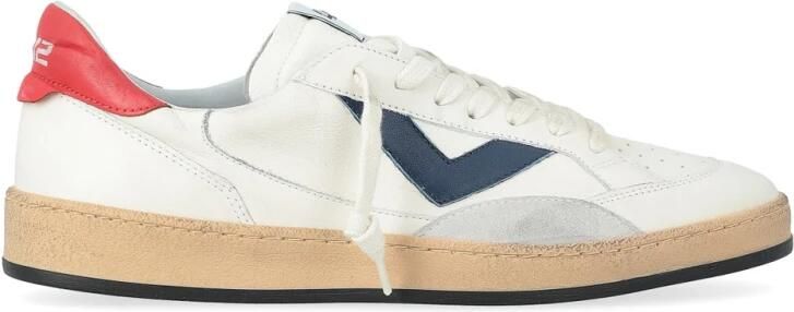 4B12 heren sneaker Play new wit en blauw - Foto 2