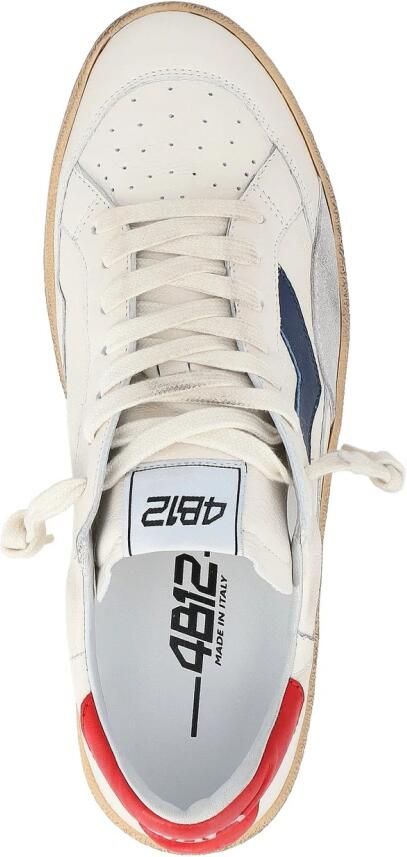4B12 heren sneaker Play new wit en blauw - Foto 3
