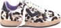 4B12 dames sneaker Play new d koeienhuid leopard print wit bruin - Thumbnail 2